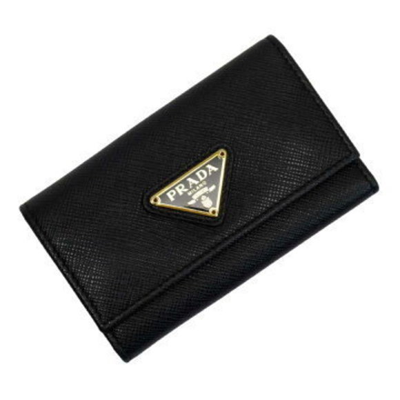 Prada Case Triangle Black Saffiano Leather - Picture 1 of 3